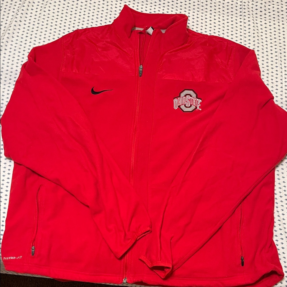 Nike Men's Bright Red Full-Zip Jacket